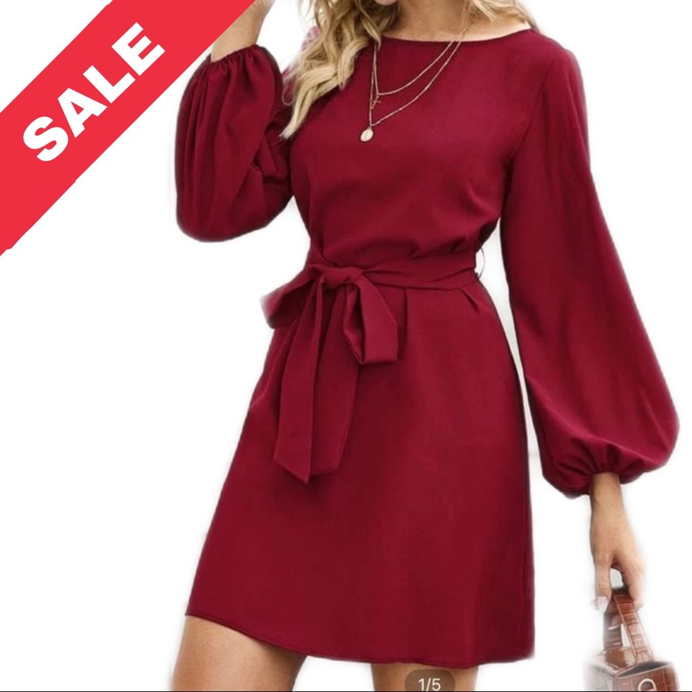 MODEST CLASSY RED DRESS 💋🖤💄💌🌹